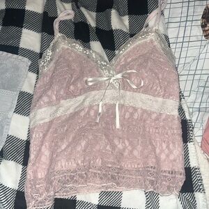 ROMWE pink tank top